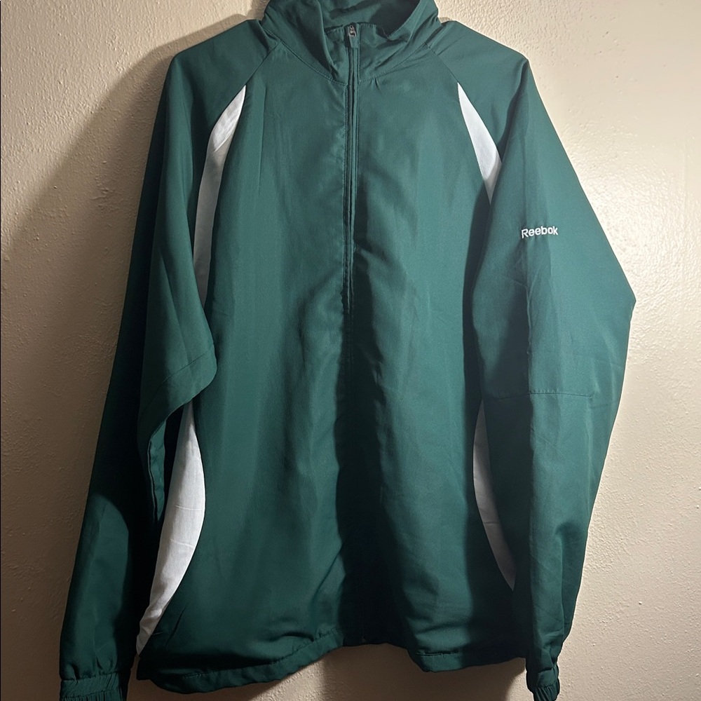 Vintage Reebok Dark Green Windbreaker